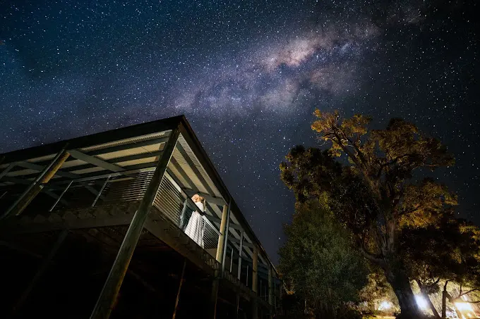 Night sky above the estate