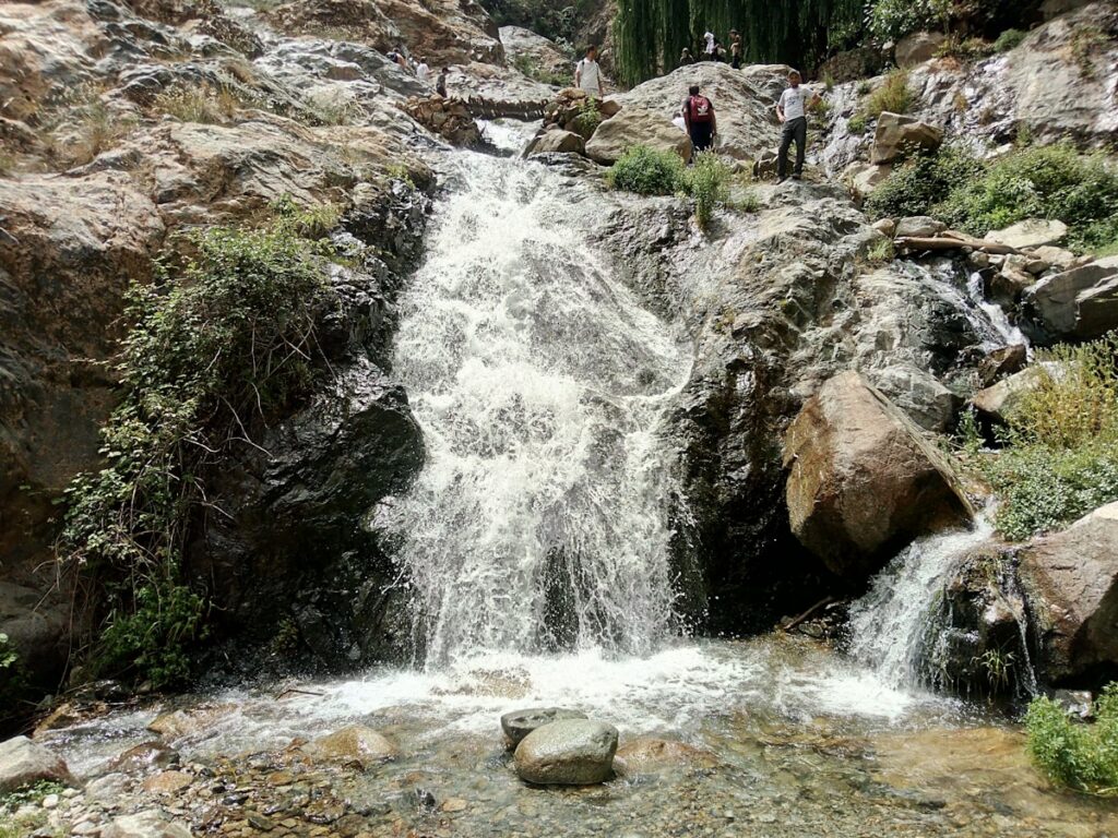 A waterfall in the Rif mountains near Akchour